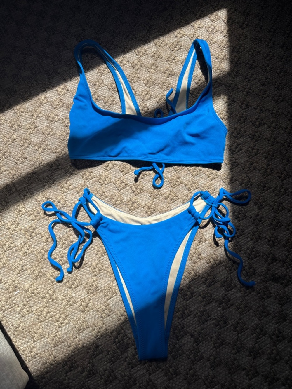 PacSun Bright Blue Tie-Side Bikini Set